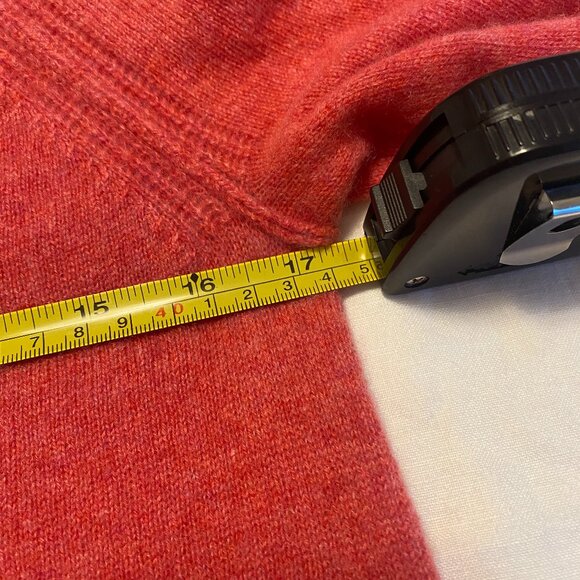 White + Warren Cashmere mockneck Sweater I Heathered Raspberry Pink Size S - Picture 13 of 14